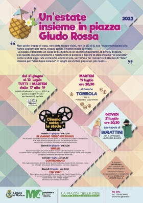 a Modena 1,2,3 STELLA!! ore 17-19 da martedì 21 giugno 2021 p.zza Guido Rossa - ZERO in condotta